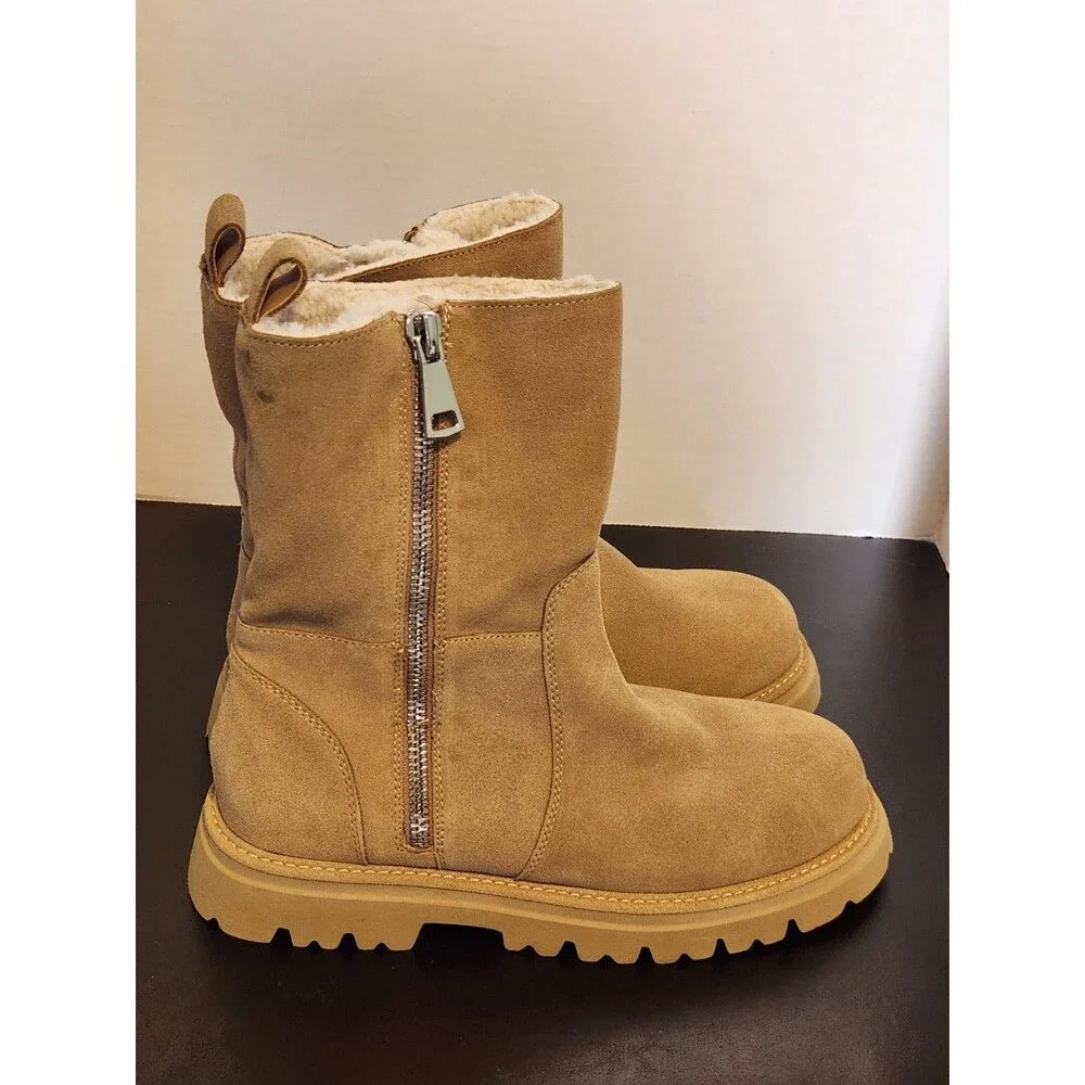 Sz 10 - Blondo Waterproof Brown Suede Boot